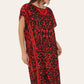 Short Caftan Dress, Ethnic Print, New Collection, Ref-7005