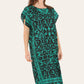 Short Caftan Dress, Ethnic Print, New Collection, Ref-7005