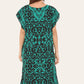 Short Caftan Dress, Ethnic Print, New Collection, Ref-7005