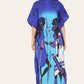 Caftan dress, traditional African style print, novelty Ref-9063L