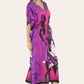 Caftan dress, traditional African style print, novelty Ref-9063L