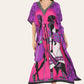 Caftan dress, traditional African style print, novelty Ref-9063L