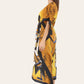 Caftan dress, traditional African style print, novelty Ref-9063L