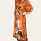 Caftan dress, traditional African style print, novelty Ref-9063L