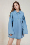 Denim shirt dress