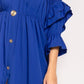 Ruched shirt dress