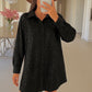 Leopard sequin shirt dress
