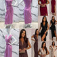 Chic dress - split, V -neck, ring detail