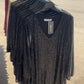 Long-sleeved sequin V-neck dress