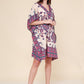 Short kaftan dress round mosaic flower style ref 1035S