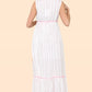 Women's long sleeveless dress (ref 6166) with a neckline.