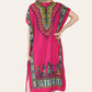 Mid-length dress with ethnic African-style print, bold, ref. 7002