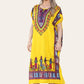 Mid-length dress with ethnic African-style print, bold, ref. 7002