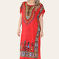 Mid-length dress with ethnic African-style print, bold, ref. 7002