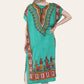 Mid-length dress with ethnic African-style print, bold, ref. 7002