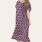 Geometric Midi Dress mosaic V-neck eastern border Ref- 7004