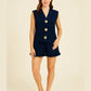 Italian Ladies Short Sleeve Tie Waisted Co-ord Set