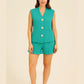Italian Ladies Short Sleeve Tie Waisted Co-ord Set