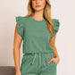 Frill Boxy With Short Set