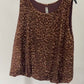 Leopard sequin top with lining