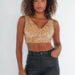 SEQUINED CROP TOP