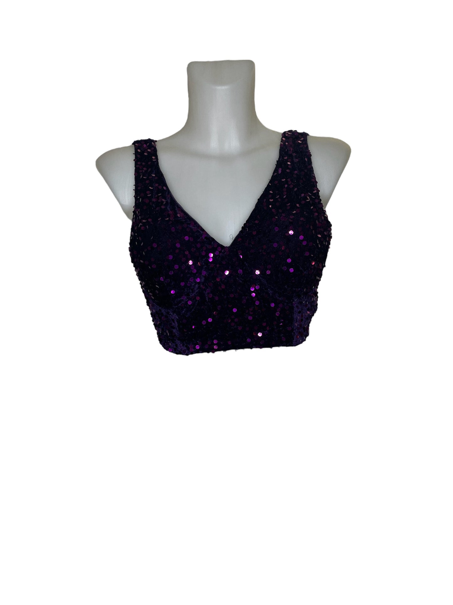 SEQUINED CROP TOP