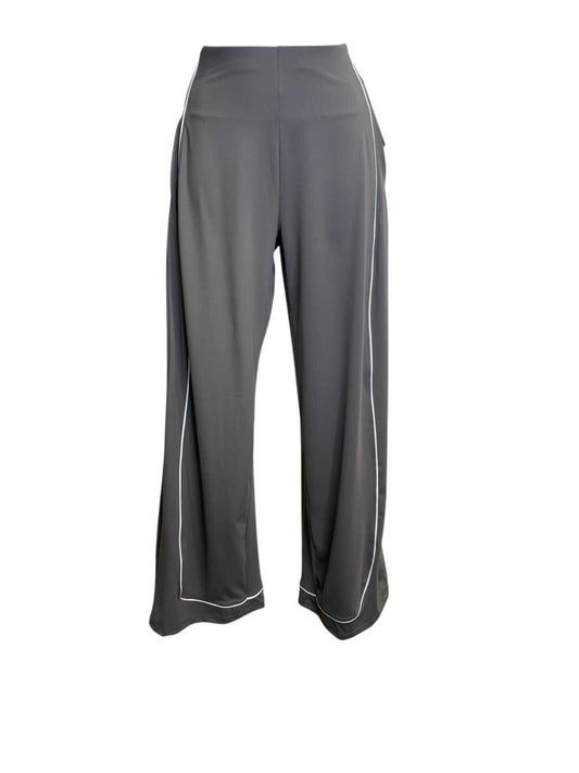 VELENA – Chic sporty fluid pants with contrasting piping