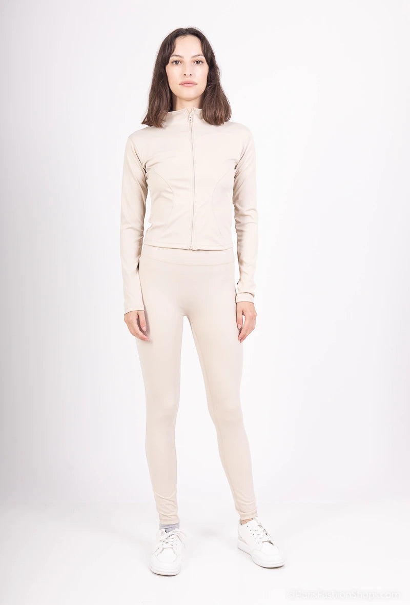 VELENA – Fitted sporty chic zip-up jacket