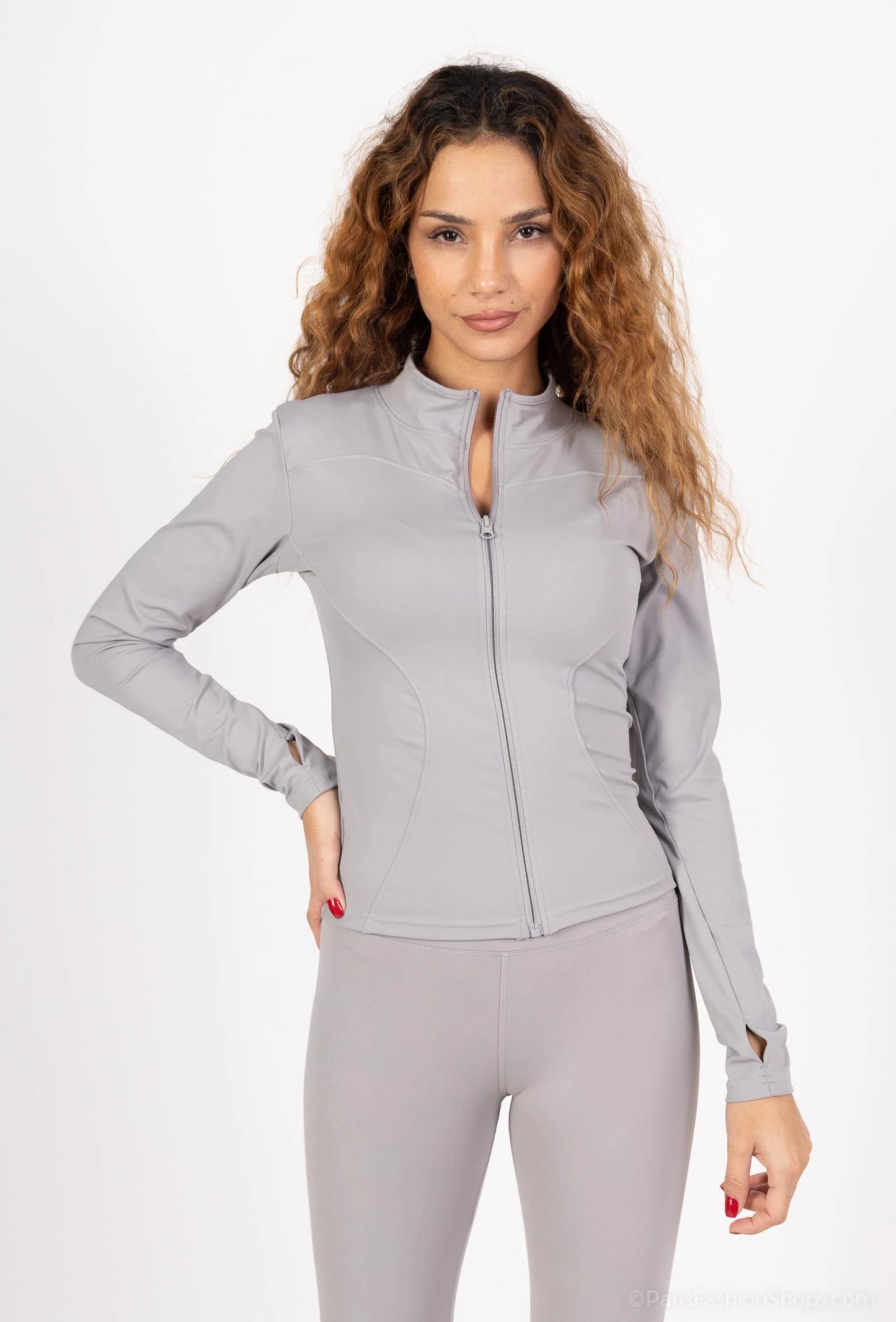 VELENA – Fitted sporty chic zip-up jacket