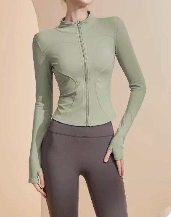 VELENA – Fitted sporty chic zip-up jacket