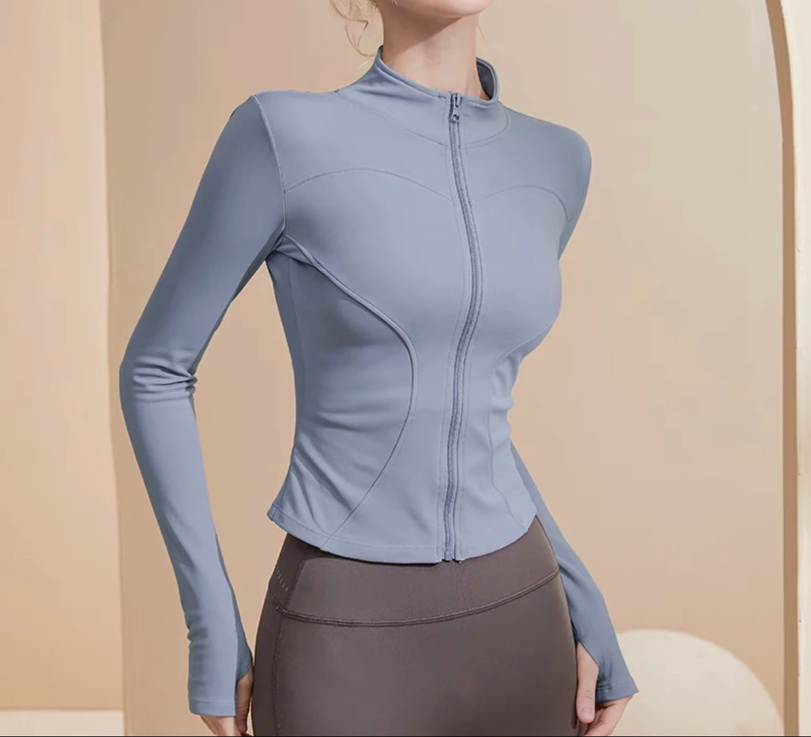 VELENA – Fitted sporty chic zip-up jacket