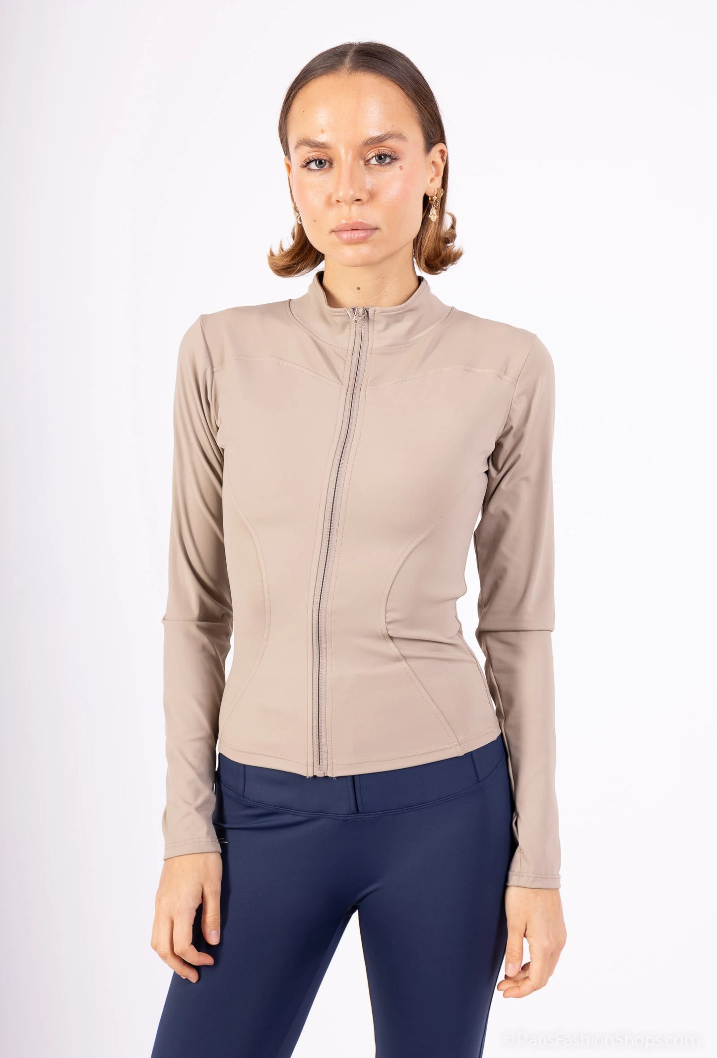 VELENA – Fitted sporty chic zip-up jacket