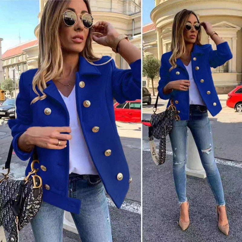 Chic double-breasted blazer jacket