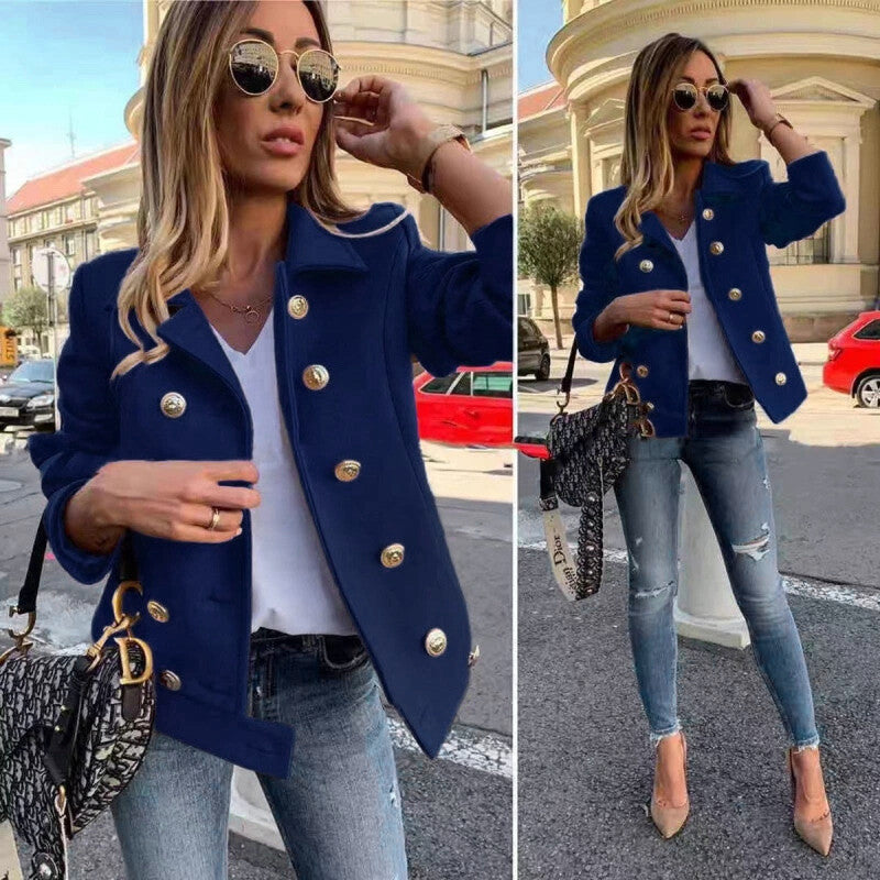 Chic double-breasted blazer jacket