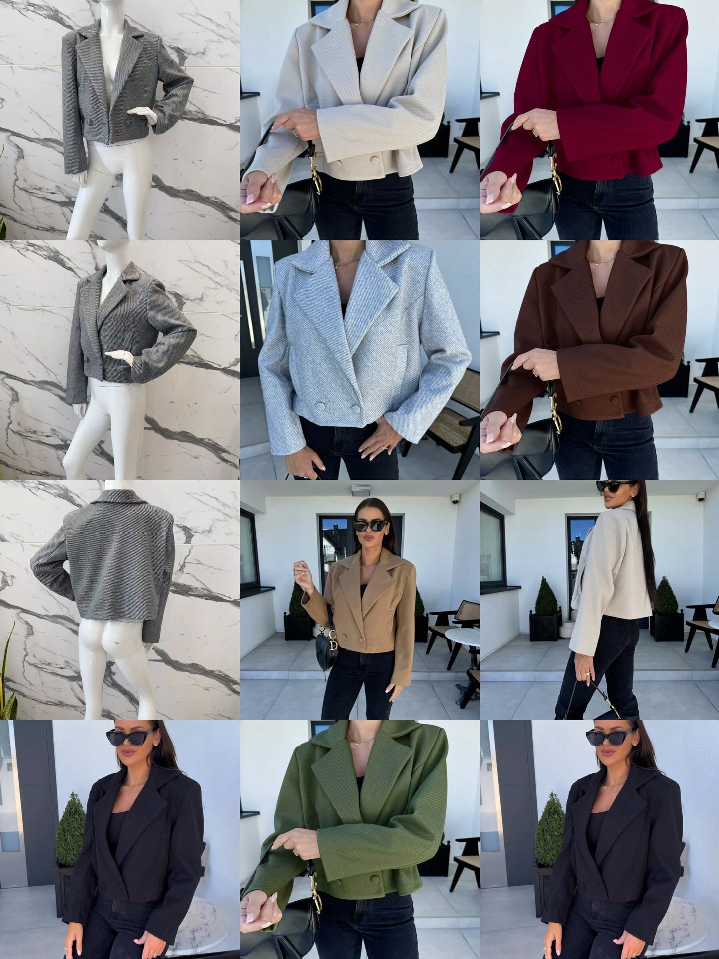 Elegant blazer jacket inside