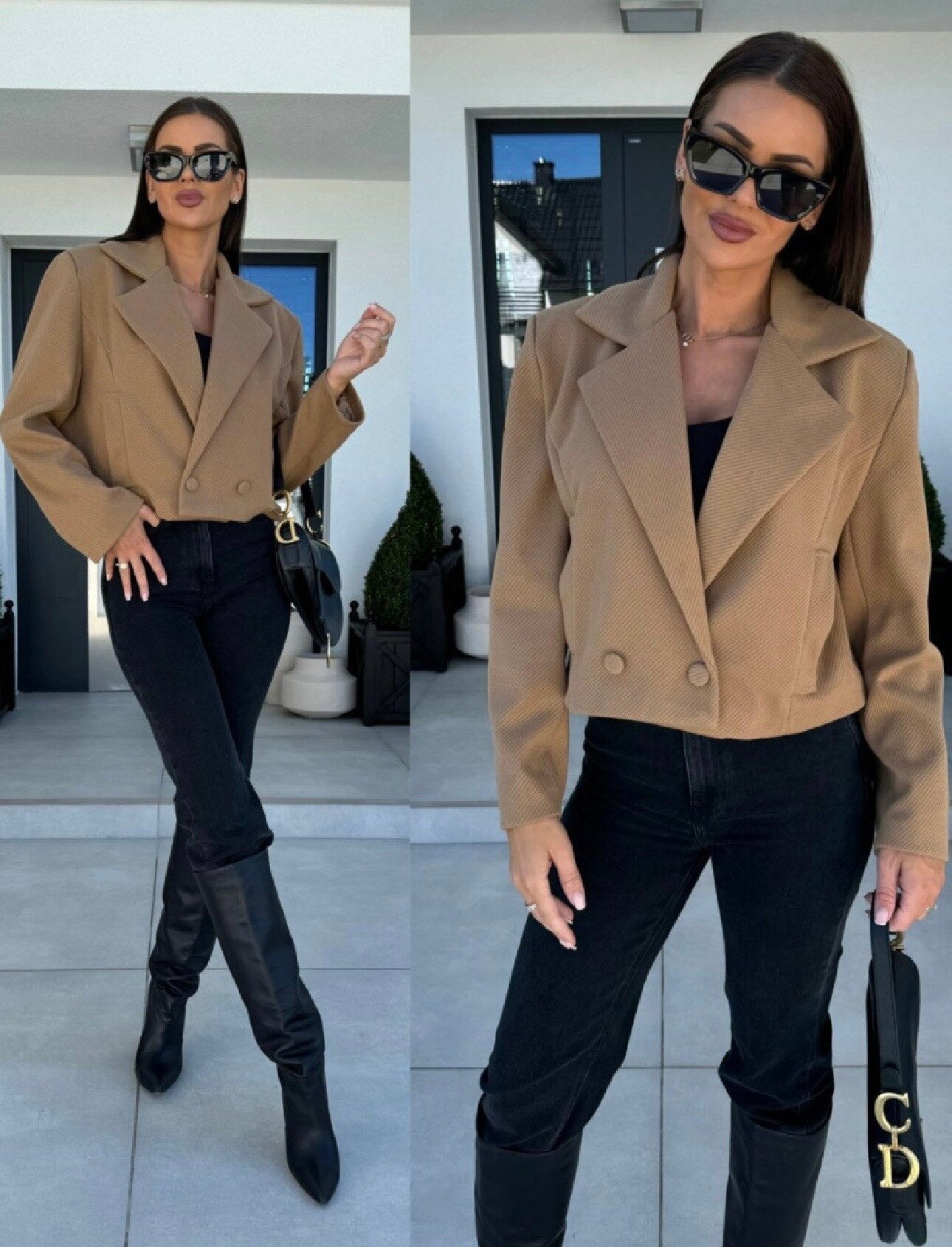 Elegant blazer jacket inside