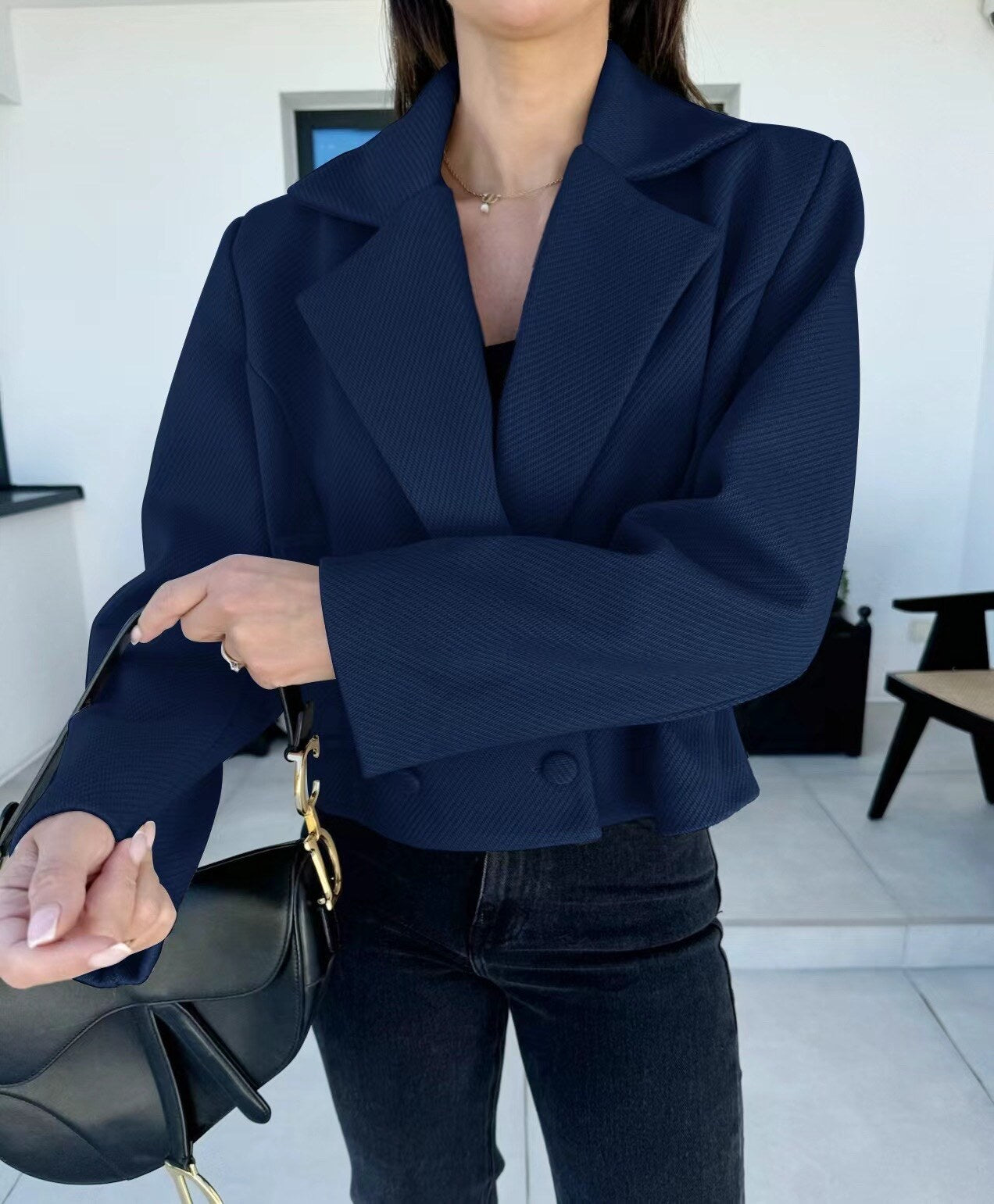 Elegant blazer jacket inside