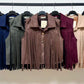 Sleeveless faux suede fringe vest with buttons