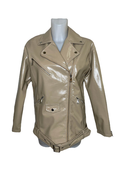Patent leatherette jacket
