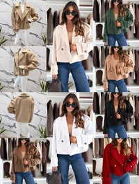 Jacket with woolen cloth lining