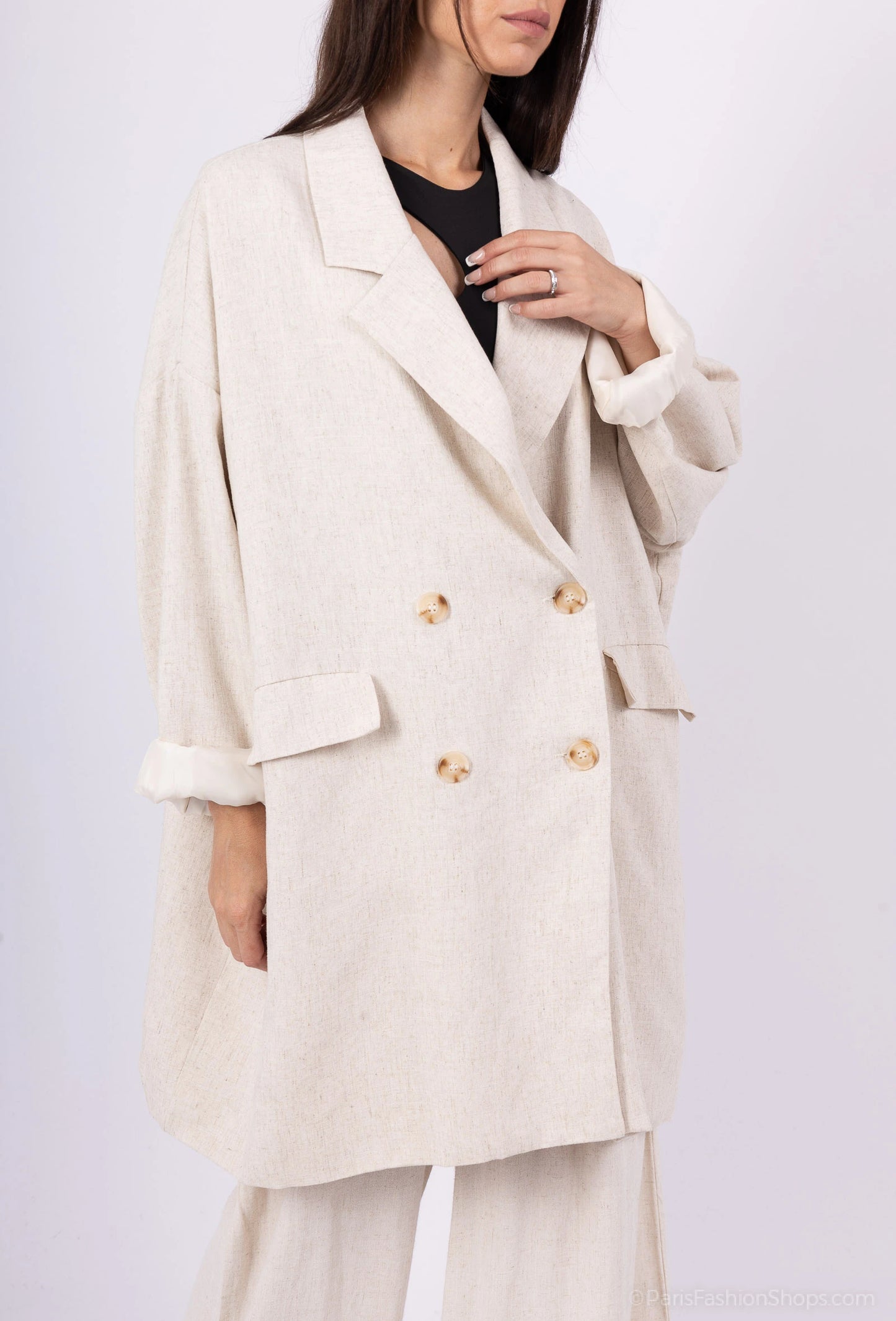 Linen coat jacket