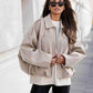 Ultra-trendy oversized textured jacket