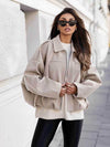 Ultra-trendy oversized textured jacket