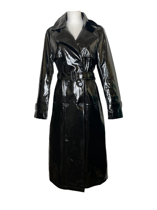 VESTE SIMILICUIR MI-LONG VENIL