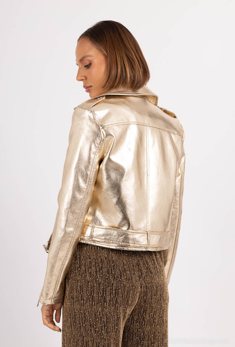 Veste similicuir venil faux leather jacket