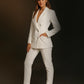 Ladies Gold Button Blazer