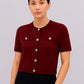Ladies short sleeve button Cardigan