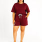 Ladies short sleeve short set